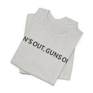 Sun's Out, Guns Out Tee — Muscular Fist Graphic T-Shirt