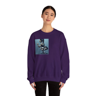 Crewneck Sweatshirt — 'Too Pretty To Skip a Leg Day' Fitness Graphic