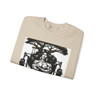 Beauty & the Barbell Unisex Crewneck Sweatshirt - Empowering Fitness Apparel