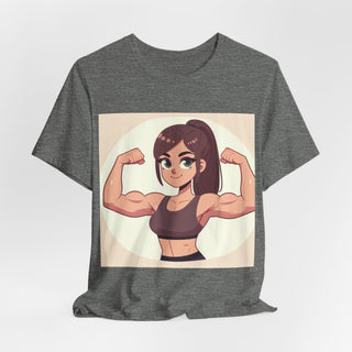 Pretty Girls Lift Weights Tee — Strong Girl Fitness T-Shirt