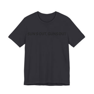 Sun's Out, Guns Out Tee — Muscular Fist Graphic T-Shirt