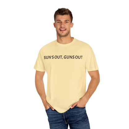 Unisex Sun's Out, Guns Out Graphic T-Shirt - Casual Summer Wear