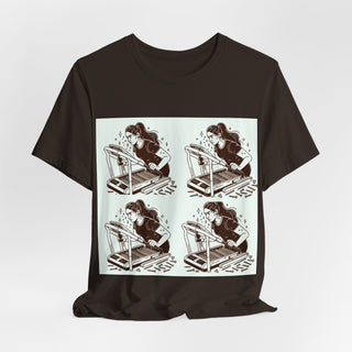 “Tough as Nails, Cute as Heck” Graphic Tee — Retro Roller Skate Girl Art