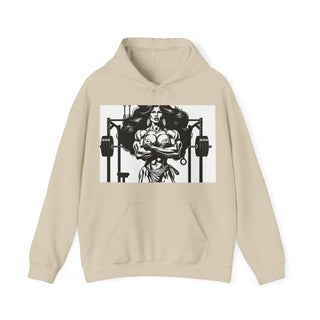 Fitness Hoodie — 'Beauty & Barbell' Female Bodybuilding Gym Sweatshirt