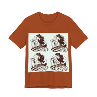 “Tough as Nails, Cute as Heck” Graphic Tee — Retro Roller Skate Girl Art