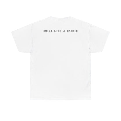 Unisex Heavy Cotton Tee - Built Like a Baddie Tattoo Art Tee