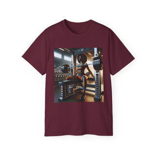 Motivational Gym Tee: 'Bench Press and Impress' Unisex Ultra Cotton T-Shirt