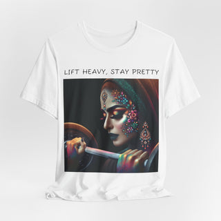Empowered Woman Fitness T-Shirt – Lift Heavy, Stay Pretty