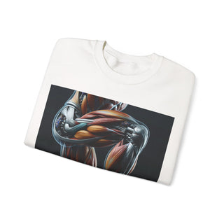 Squat Goals Crewneck Sweatshirt — Anatomy Muscle Graphic with “#squatgoals” Back
