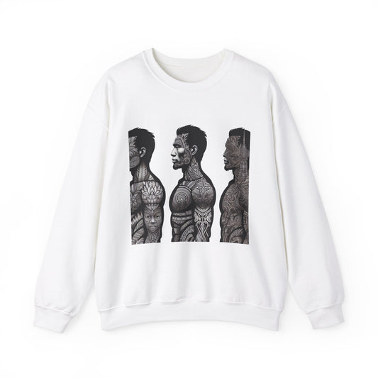 Unique Tattoo Art Unisex Crewneck Sweatshirt - Stylish Comfort for Art Lovers