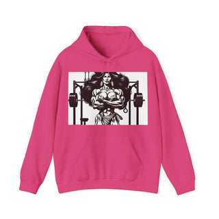 Fitness Hoodie — 'Beauty & Barbell' Female Bodybuilding Gym Sweatshirt