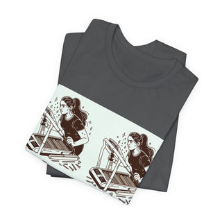 “Tough as Nails, Cute as Heck” Graphic Tee — Retro Roller Skate Girl Art