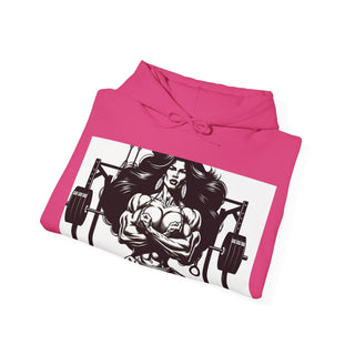 Fitness Hoodie — 'Beauty & Barbell' Female Bodybuilding Gym Sweatshirt