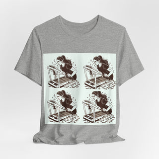 “Tough as Nails, Cute as Heck” Graphic Tee — Retro Roller Skate Girl Art