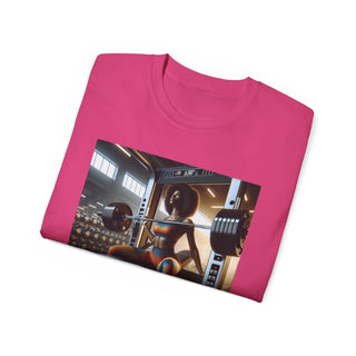 Motivational Gym Tee: 'Bench Press and Impress' Unisex Ultra Cotton T-Shirt