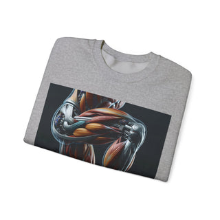 Squat Goals Crewneck Sweatshirt — Anatomy Muscle Graphic with “#squatgoals” Back