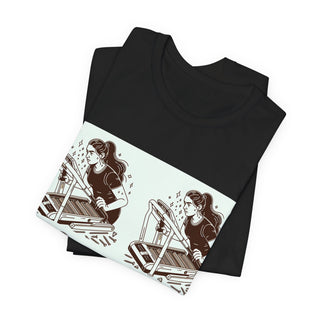 “Tough as Nails, Cute as Heck” Graphic Tee — Retro Roller Skate Girl Art
