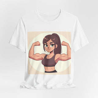 Pretty Girls Lift Weights Tee — Strong Girl Fitness T-Shirt