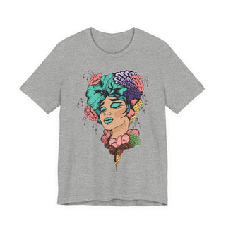 Snatch Goals Tee — Floral Portrait Graphic Short Sleeve Shirt