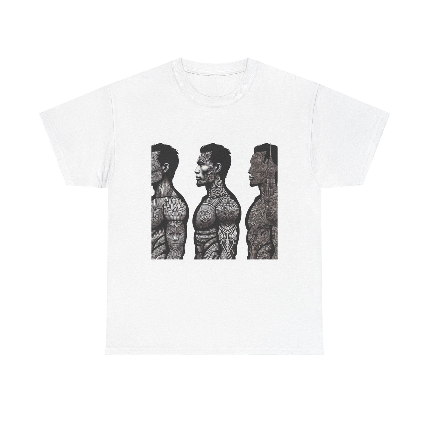 Tribal Art Unisex Heavy Cotton Tee - 'Pretty Buff'