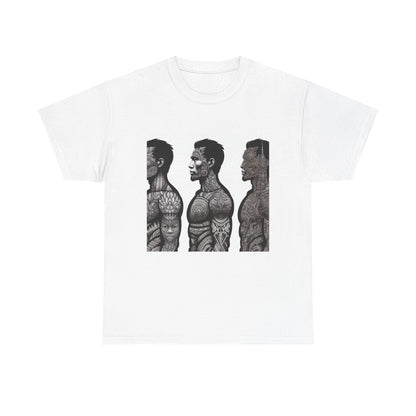 Tribal Art Unisex Heavy Cotton Tee - 'Pretty Buff'