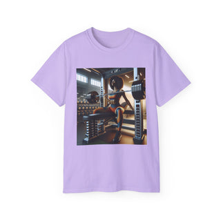 Motivational Gym Tee: 'Bench Press and Impress' Unisex Ultra Cotton T-Shirt