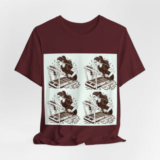“Tough as Nails, Cute as Heck” Graphic Tee — Retro Roller Skate Girl Art