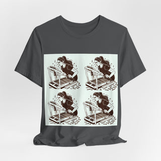 “Tough as Nails, Cute as Heck” Graphic Tee — Retro Roller Skate Girl Art