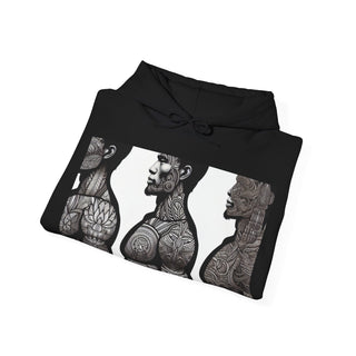Hoodie — 'Pretty Buff' Tattooed Men Graphic Pullover