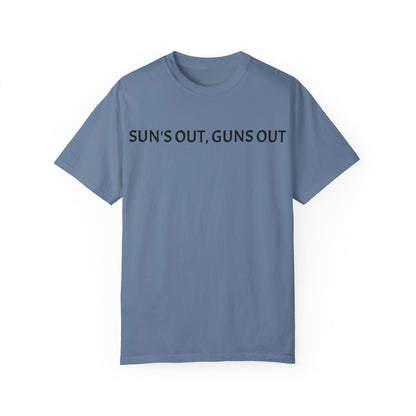 Unisex Sun's Out, Guns Out Graphic T-Shirt - Casual Summer Wear