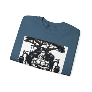 Beauty & the Barbell Unisex Crewneck Sweatshirt - Empowering Fitness Apparel