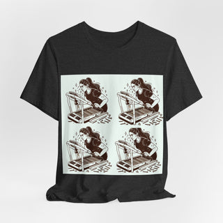 “Tough as Nails, Cute as Heck” Graphic Tee — Retro Roller Skate Girl Art