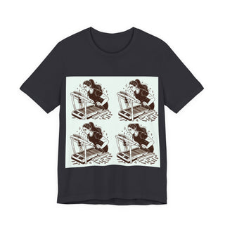 “Tough as Nails, Cute as Heck” Graphic Tee — Retro Roller Skate Girl Art
