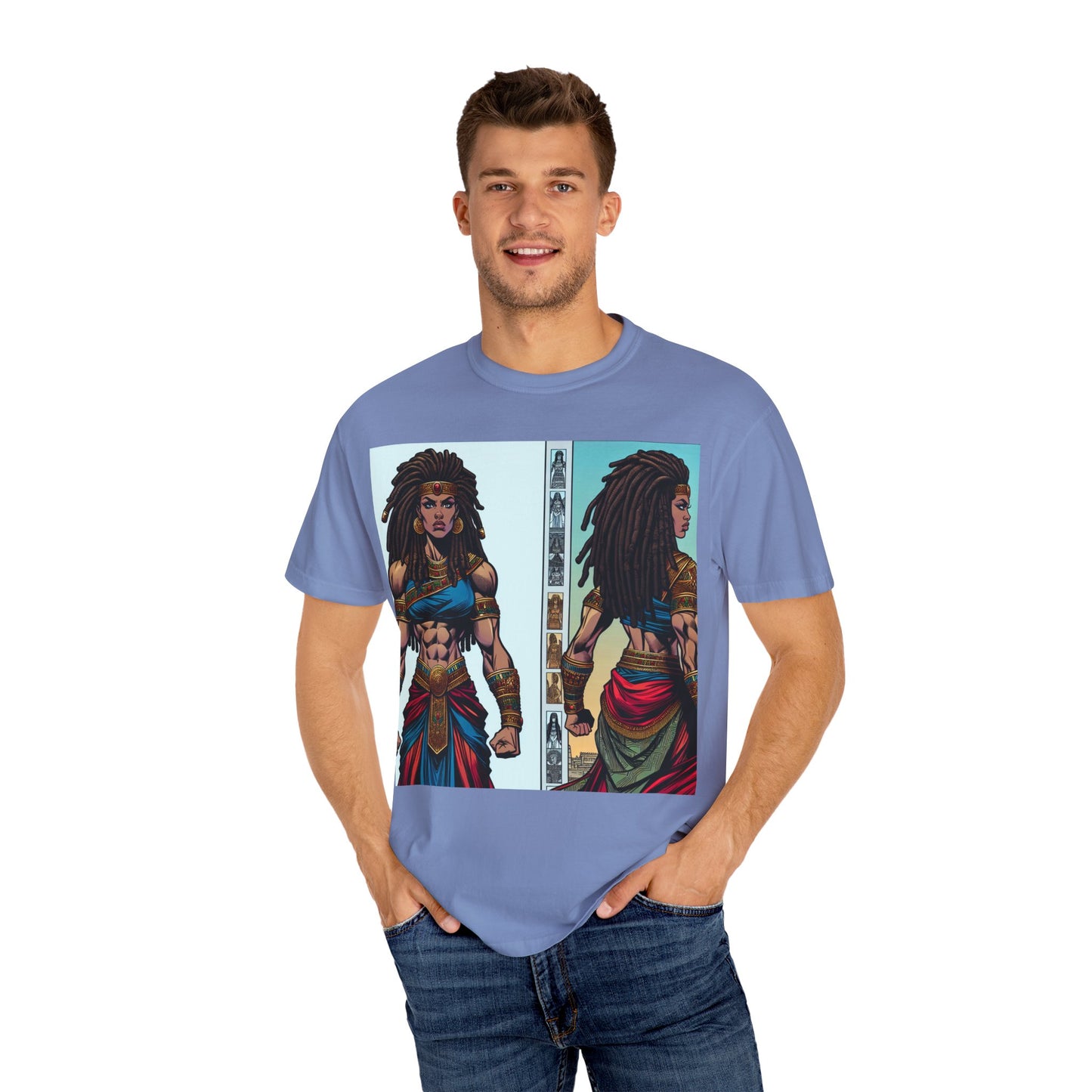 Empowered Hero Unisex Garment-Dyed T-Shirt - Bold Graphic Design