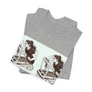“Tough as Nails, Cute as Heck” Graphic Tee — Retro Roller Skate Girl Art