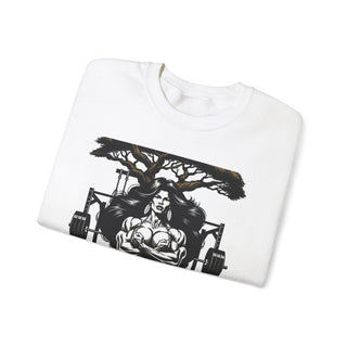 Beauty & the Barbell Unisex Crewneck Sweatshirt - Empowering Fitness Apparel