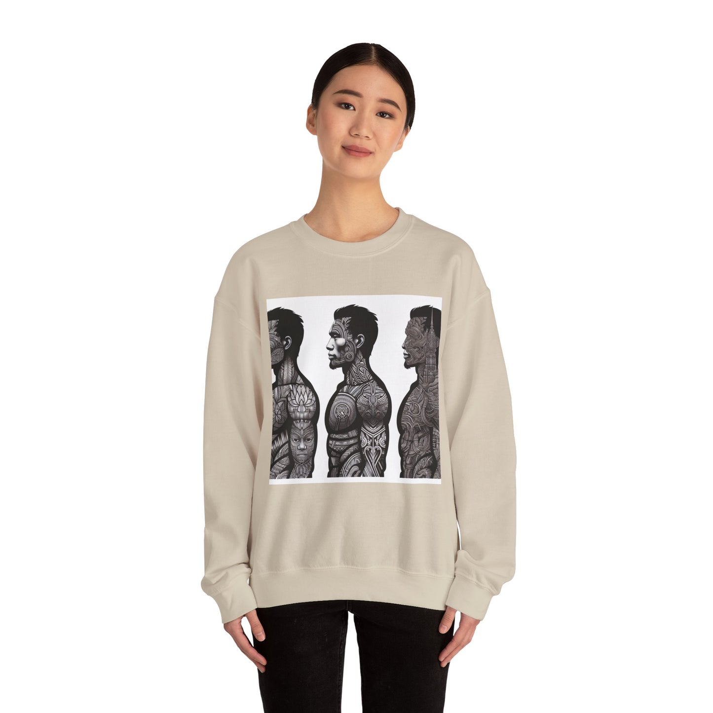 Unique Tattoo Art Unisex Crewneck Sweatshirt - Stylish Comfort for Art Lovers