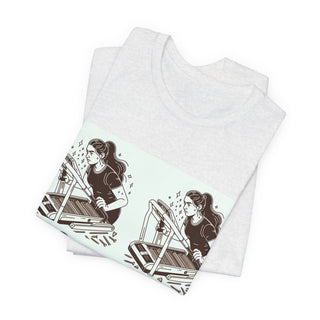 “Tough as Nails, Cute as Heck” Graphic Tee — Retro Roller Skate Girl Art