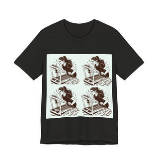 “Tough as Nails, Cute as Heck” Graphic Tee — Retro Roller Skate Girl Art
