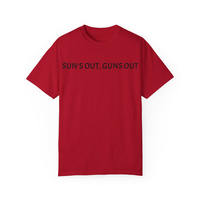 Unisex Sun's Out, Guns Out Graphic T-Shirt - Casual Summer Wear