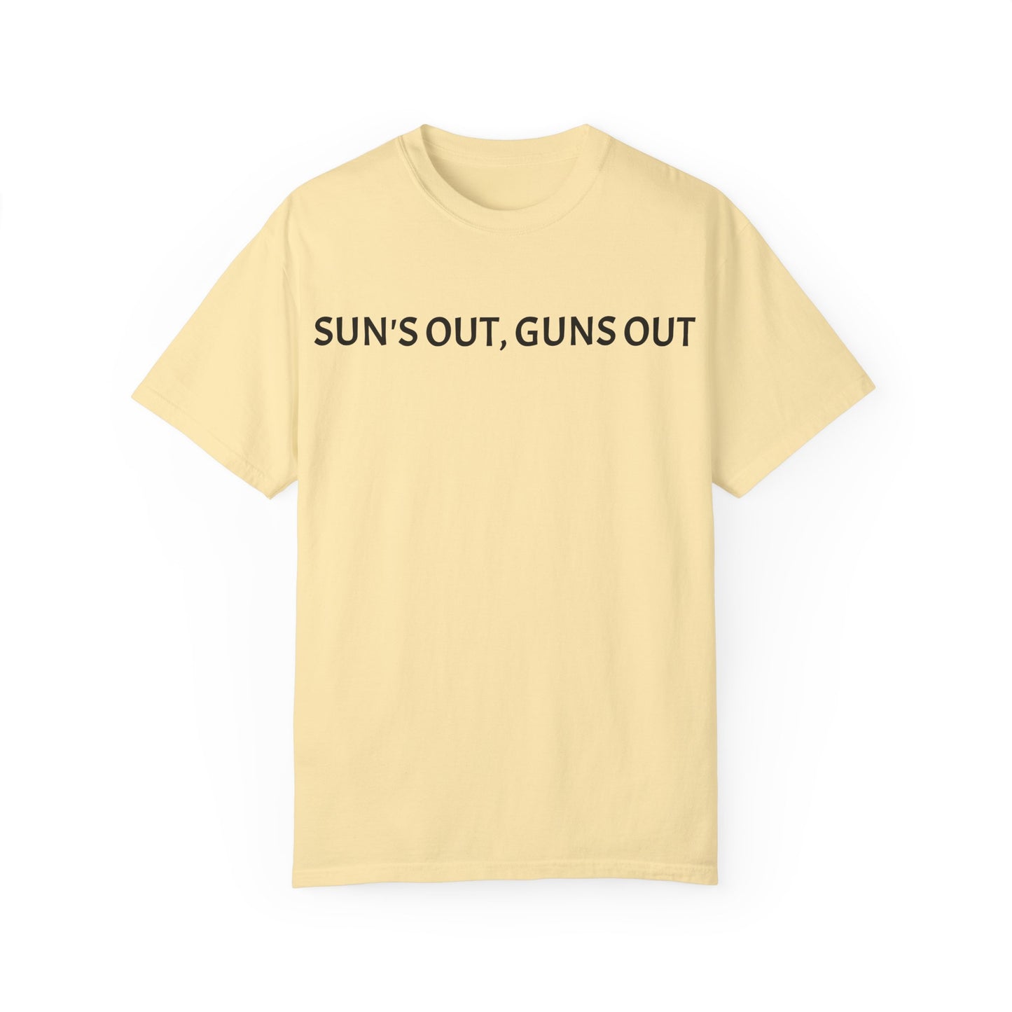 Unisex Sun's Out, Guns Out Graphic T-Shirt - Casual Summer Wear