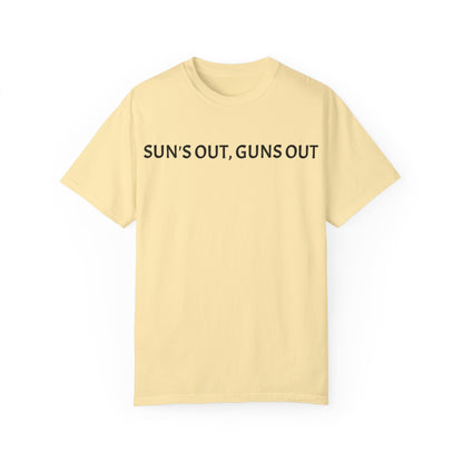 Unisex Sun's Out, Guns Out Graphic T-Shirt - Casual Summer Wear