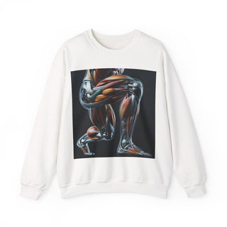 Squat Goals Crewneck Sweatshirt — Anatomy Muscle Graphic with “#squatgoals” Back