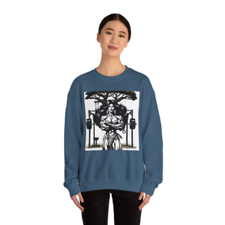 Beauty & the Barbell Unisex Crewneck Sweatshirt - Empowering Fitness Apparel