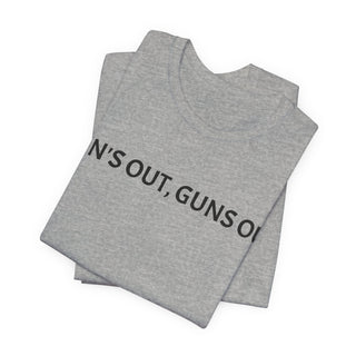 Sun's Out, Guns Out Tee — Muscular Fist Graphic T-Shirt