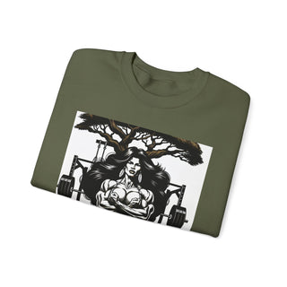 Beauty & the Barbell Unisex Crewneck Sweatshirt - Empowering Fitness Apparel