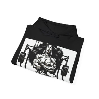 Fitness Hoodie — 'Beauty & Barbell' Female Bodybuilding Gym Sweatshirt