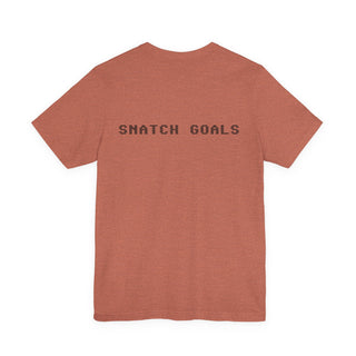 Snatch Goals Tee — Floral Portrait Graphic Short Sleeve Shirt