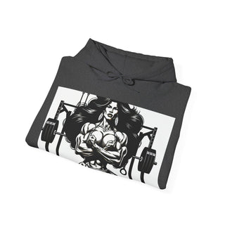 Fitness Hoodie — 'Beauty & Barbell' Female Bodybuilding Gym Sweatshirt