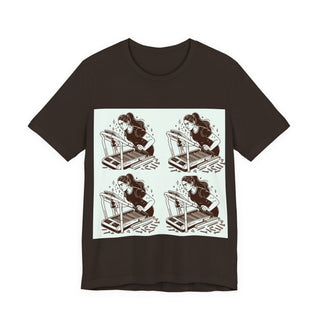 “Tough as Nails, Cute as Heck” Graphic Tee — Retro Roller Skate Girl Art